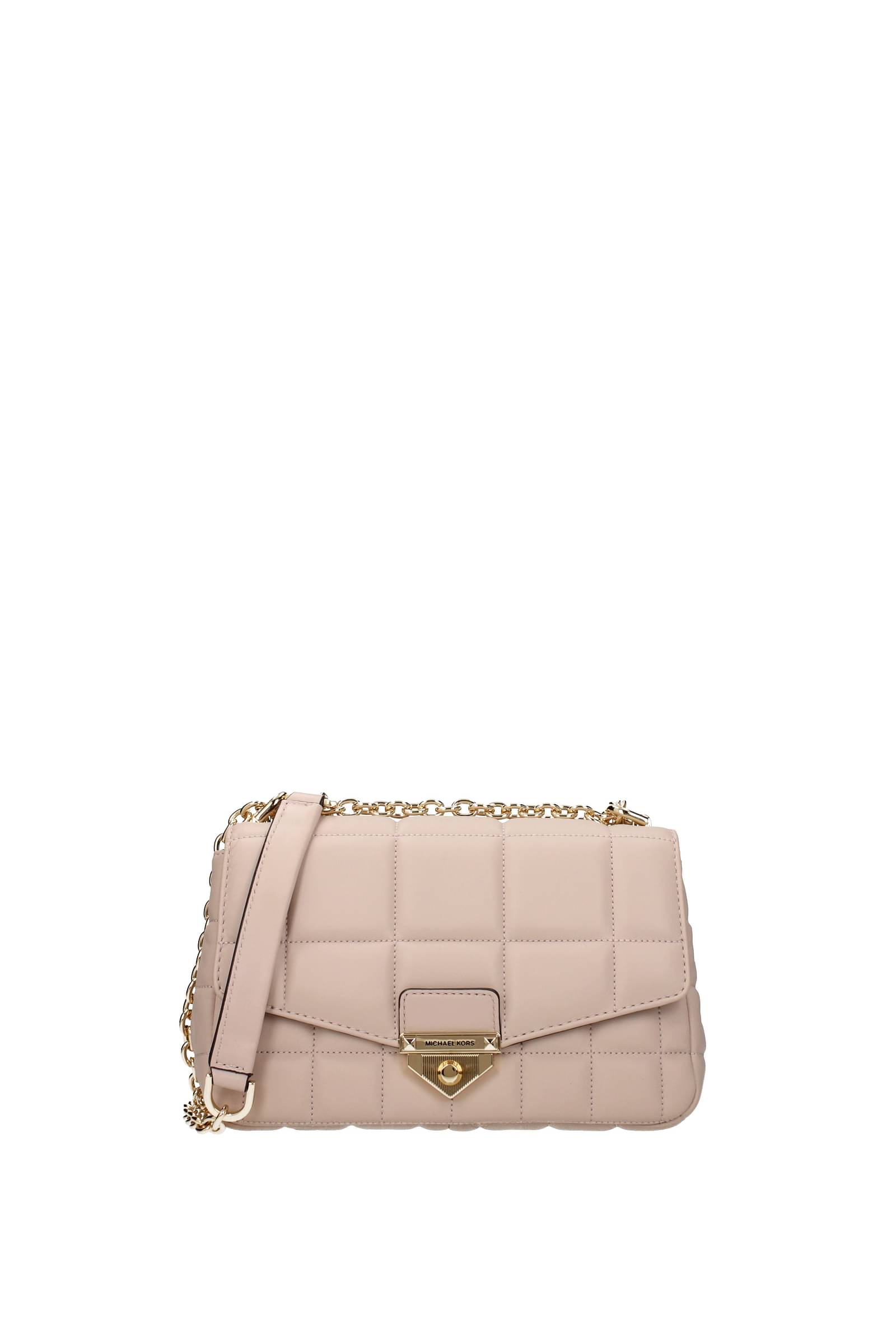 michael kors-borse a tracolla soho pelle rosa rosa tenue-donna