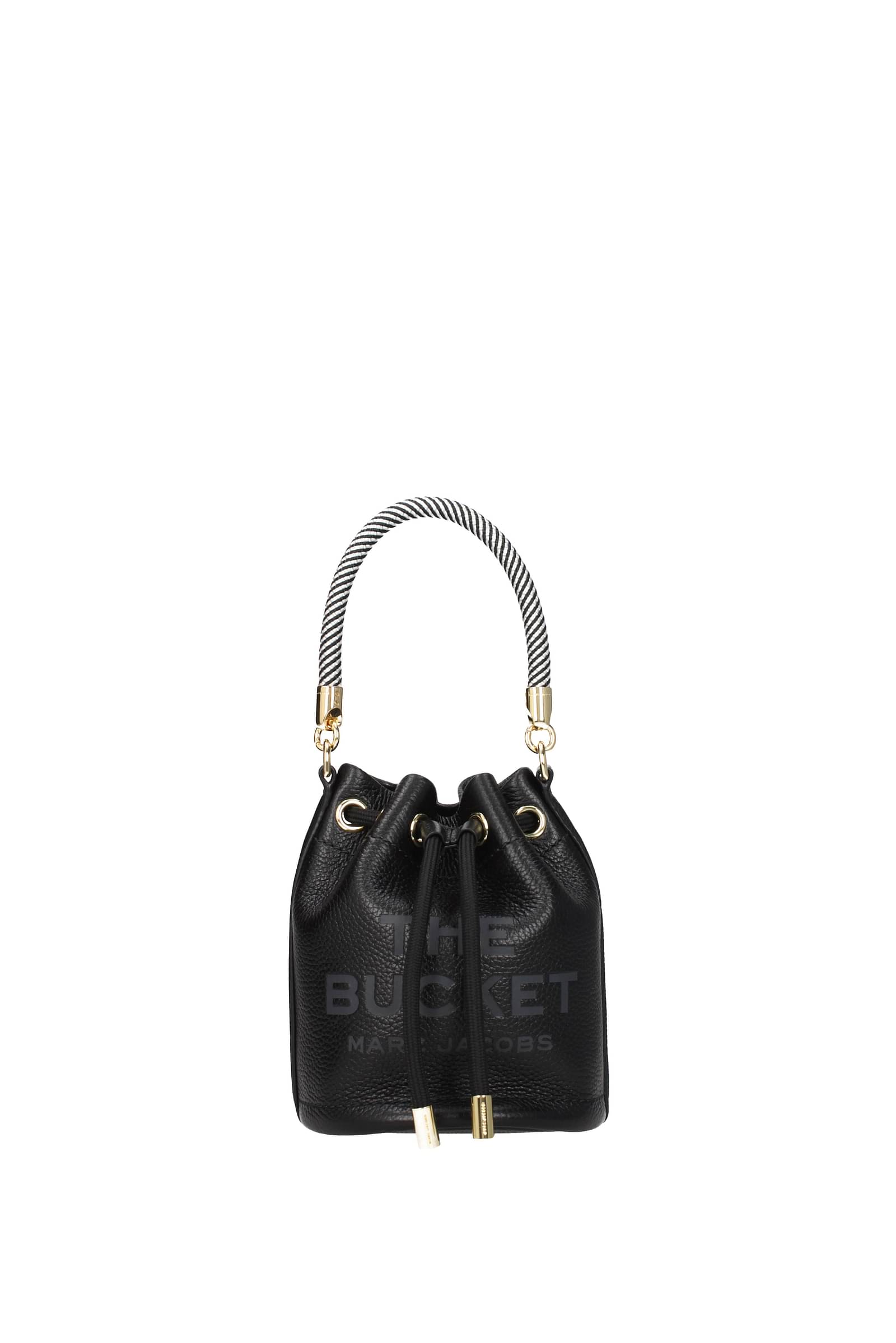 marc jacobs-borse a mano the bucket bag pelle nero-donna