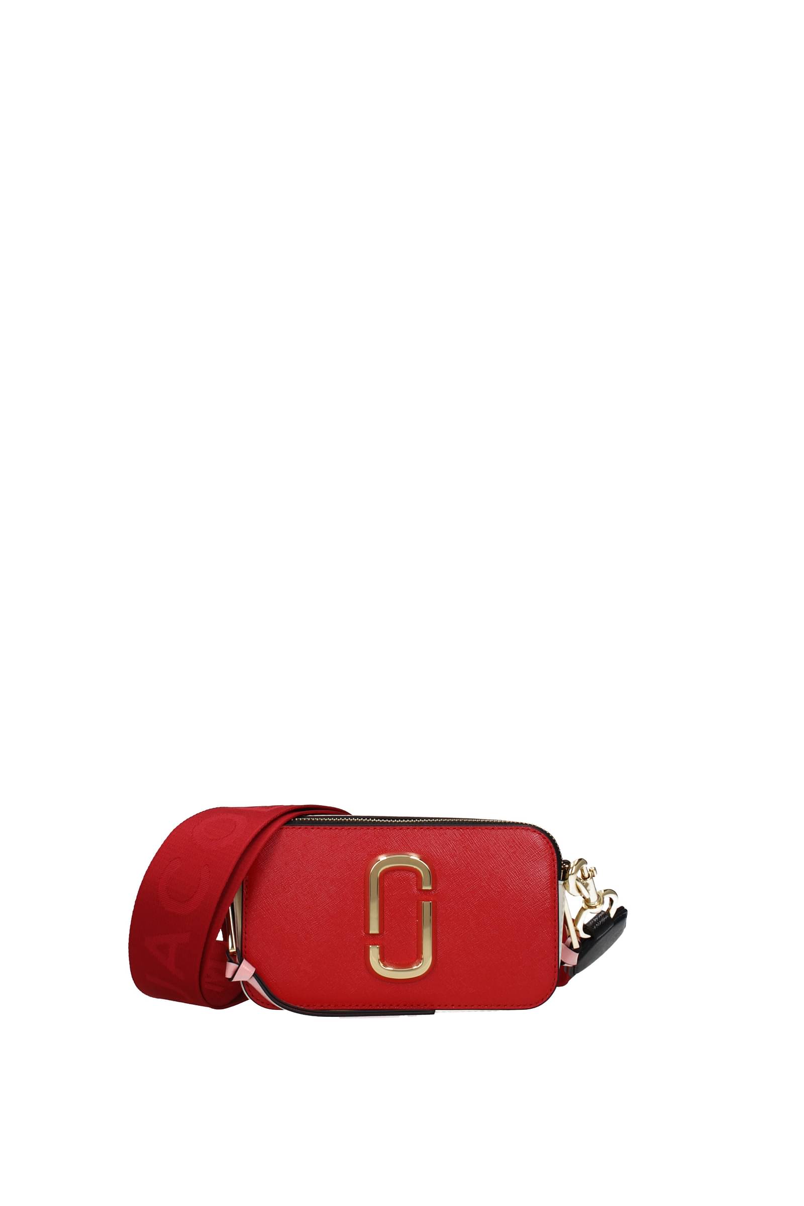 marc jacobs-borse a tracolla snapshot pelle rosso true red-donna