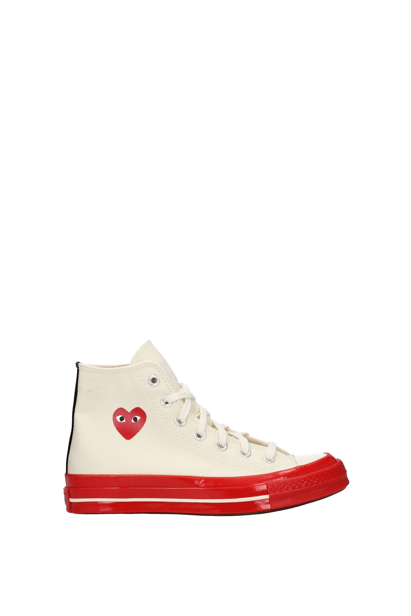 comme des garçons-comme des garçon sneakers converse tessuto beige rosso-donna