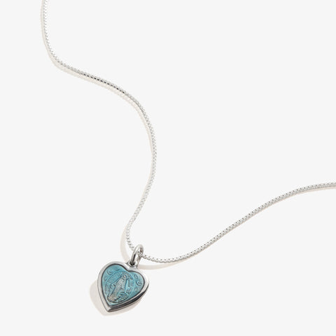 Mother Mary heart necklace