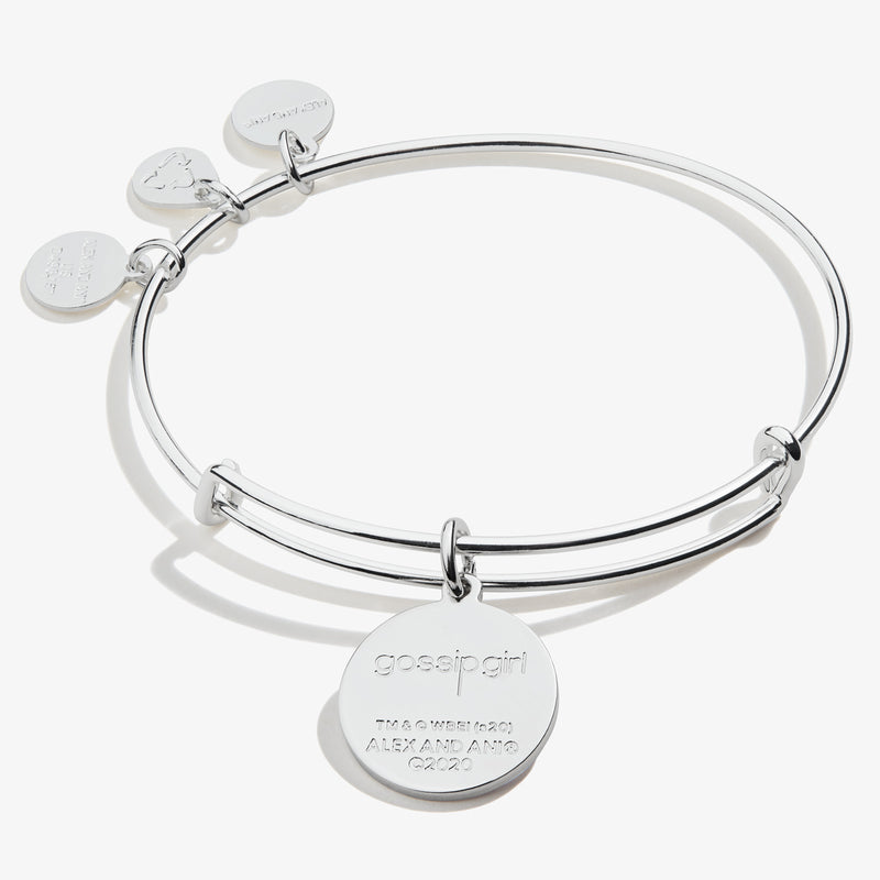 Gossip Girl Logo Charm Bangle - ALEX AND ANI