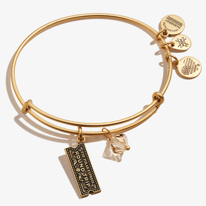 The Polar Express™ Train Ticket Duo Charm Bangle - ALEX AND ANI