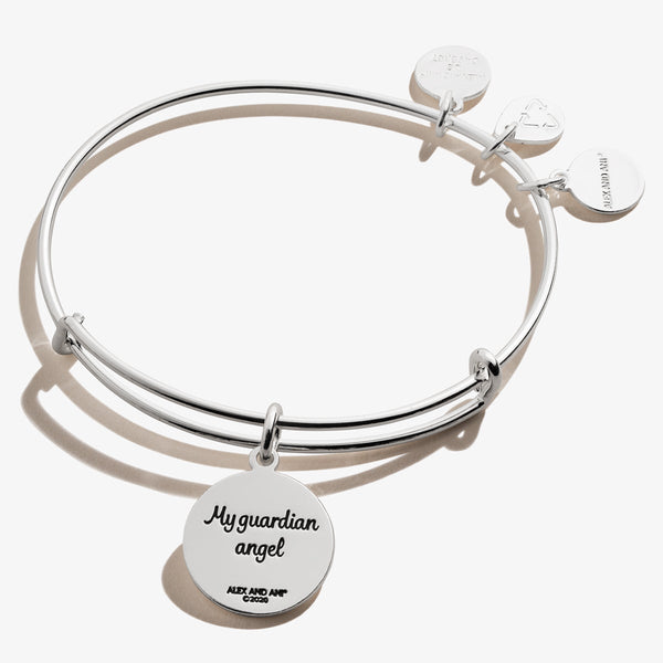 Letter M - Expandable Bangle Charm Bracelet in Silver – BellaRyann