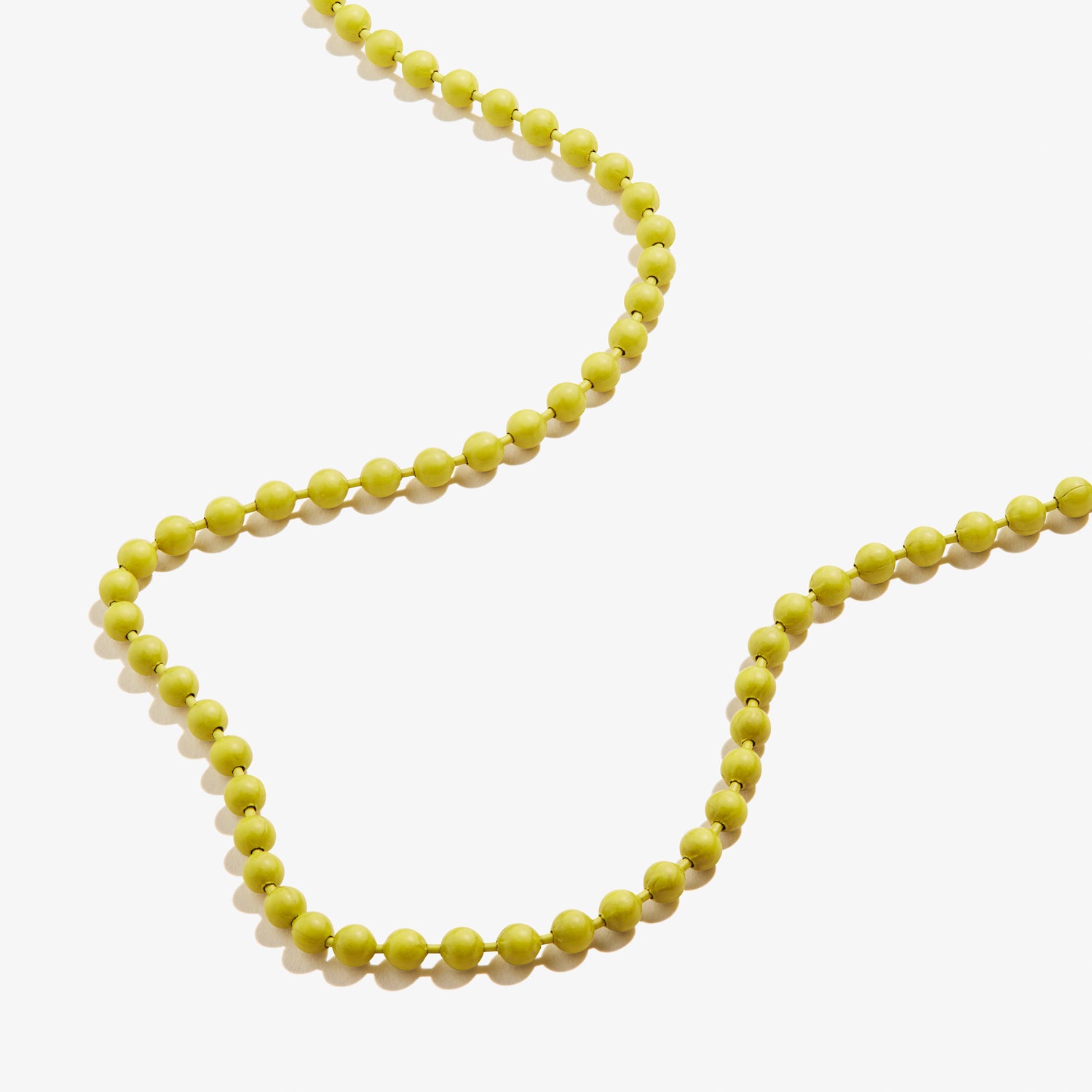 Ball Chain Necklace, Yellow