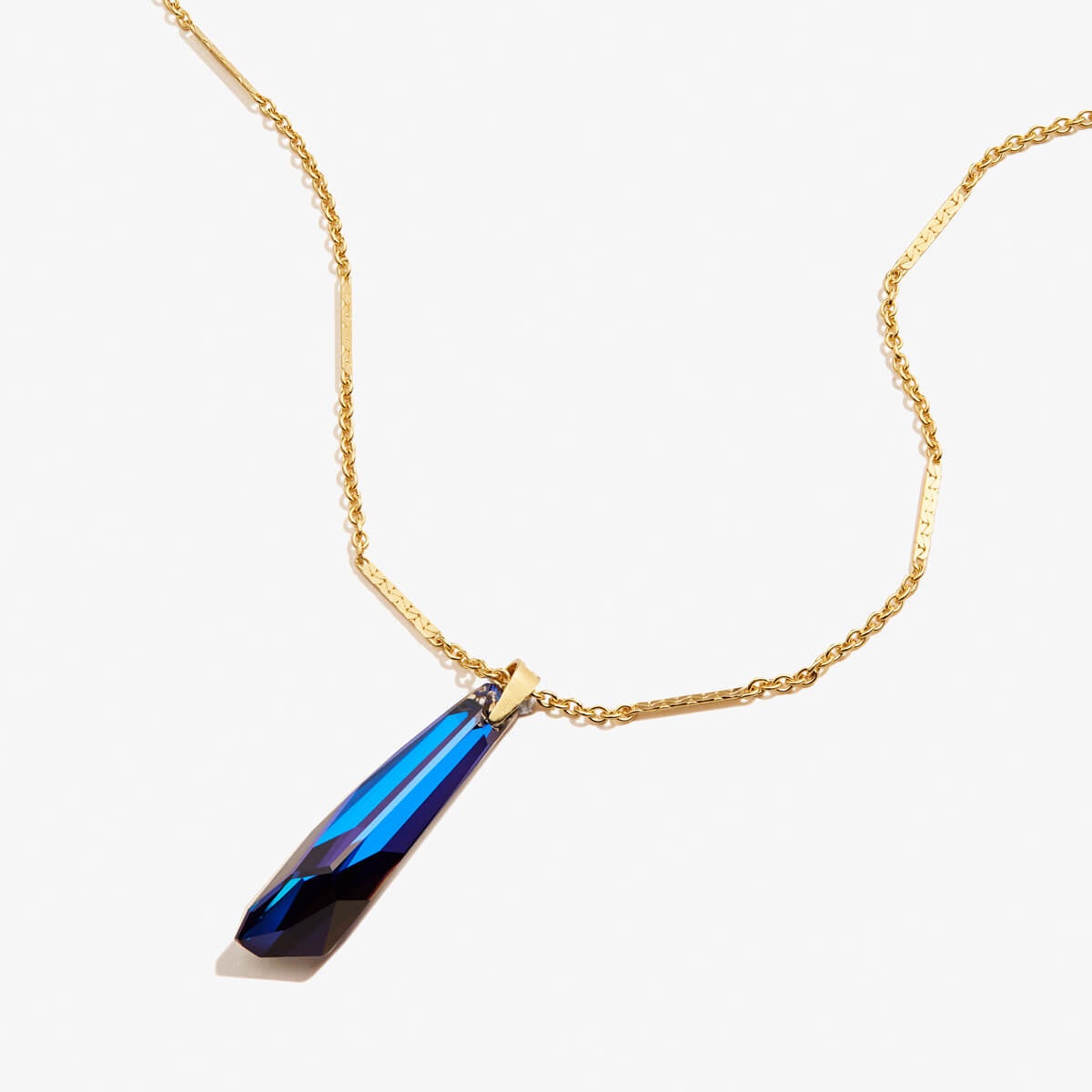 necklace with blue pendant