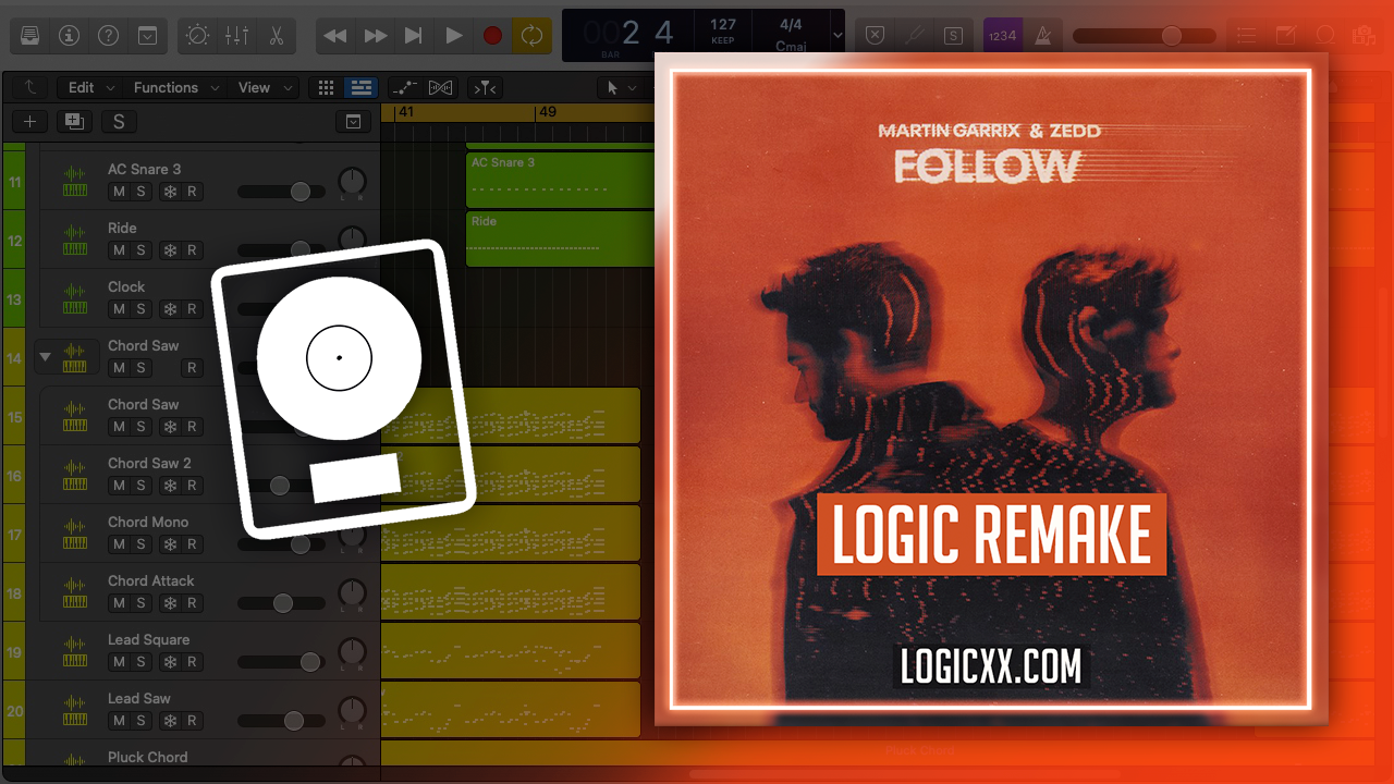 Martin Garrix & Zedd - Follow Logic Pro Remake (Dance) – logicxx