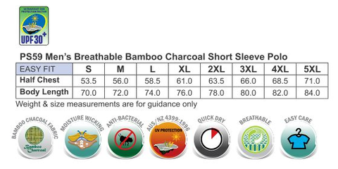 Bamboo Shirt Men's Sizing