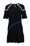 Short Keyhole Short Sleeves Sleeves Dress