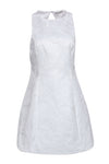 Sophisticated Keyhole Open-Back Back Zipper Sleeveless Floral Print Dress