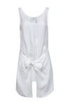Linen Wrap Sleeveless Summer Short Dress