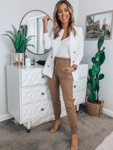 How To Wear Joggers to the Office - Later Ever After, BlogLater Ever After  – A Chicago Based Life, Style and Fashion Blog