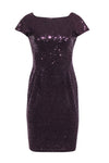 Sheath Above the Knee Hidden Side Zipper Sequined Sheath Dress/Party Dress