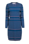 Sheath Long Sleeves General Print Crew Neck Sheath Dress/Midi Dress