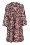 Floral Print Short Shirt Beach Dress/Cover Up