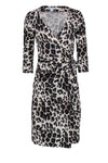 Animal Leopard Print Wrap Dress