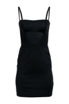 Sexy Short Sleeveless Slit Back Zipper Back Vent Little Black Dress