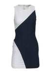 Sleeveless Colorblocking Hidden Back Zipper Dress