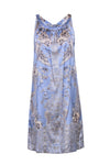 Sophisticated Sleeveless Self Tie Flowy Keyhole Floral Print Summer Dress