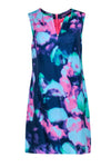 Tie Dye Print Sleeveless Shift Dress