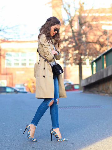 khaki trench coat outfit