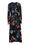 Long Sleeves Floral Print Maxi Dress