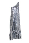 One Shoulder Sleeveless Sequined Dress