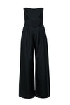 Strapless Pleated Hidden Back Zipper Evening Dress/Jumpsuit