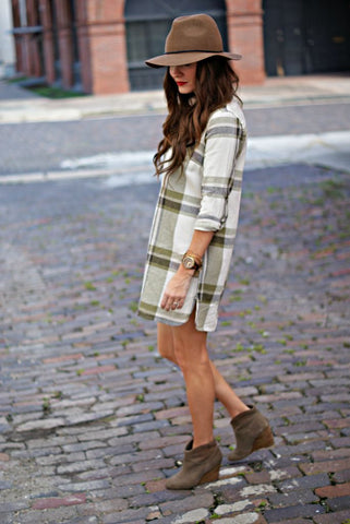 plaid shirt dress for fall 2023