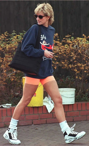 princess Diana bike shorts fashion icon