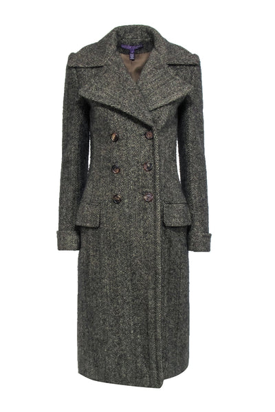 Lauren Ralph Lauren - Chocolate Brown Belted Longline Wool Coat w/ Fau –  Current Boutique