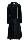 Long Sleeves Pleated Dress