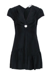 Short Sleeves Sleeves Summer Hidden Side Zipper Dress