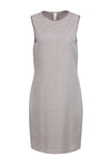 A-line Polka Dots Print Sleeveless Sheath Contrast Trim Sheath Dress