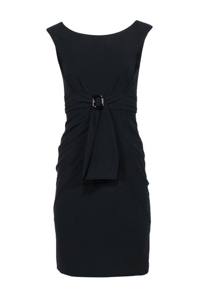 Sophisticated Hidden Back Zipper Vintage Belted Sleeveless Empire Waistline Fall Dress