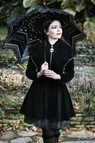 black velvet spooky outfit