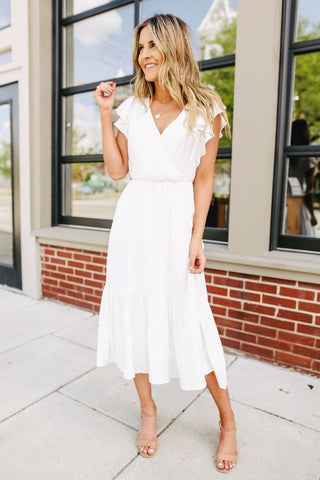 classic white dress for summer fashion