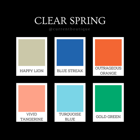 clear spring color palette