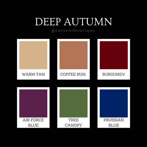 deep autumn color palette