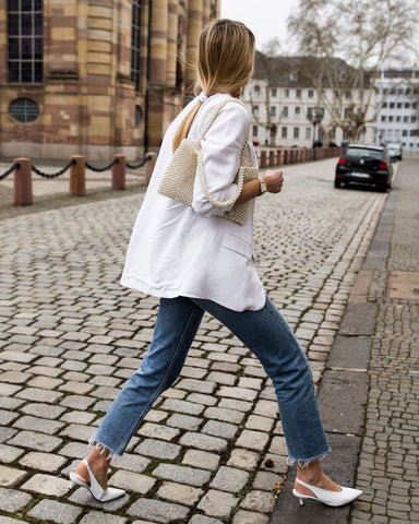 kitten heels and jeans