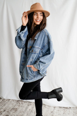 oversized denim jacket