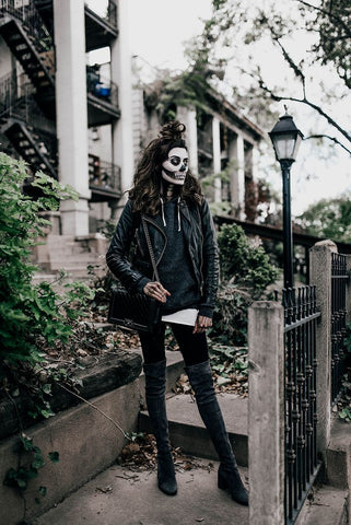 leather jacket skeleton costume