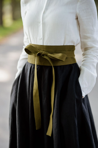 linen belt accessory