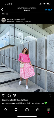 influencers who love consignment shopping