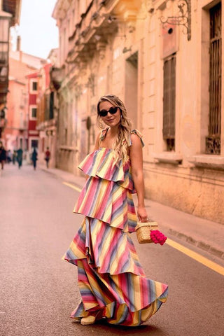 tiered dress for summer