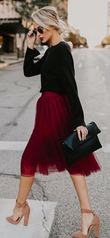 tulle skirt for holiday parties