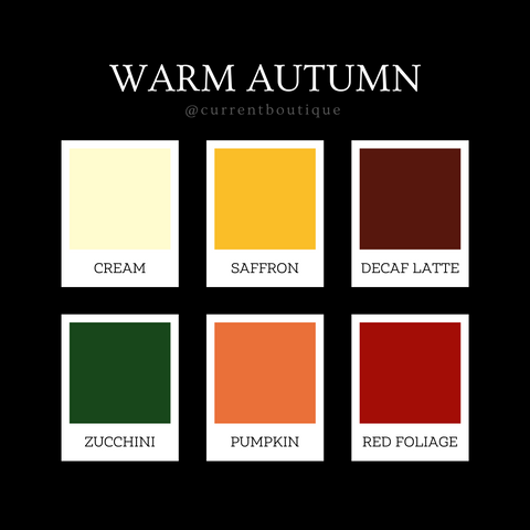 deep autumn color palette