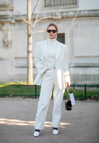 2022 spring trends white suiting