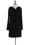 Long Sleeves Scoop Neck Above the Knee Little Black Dress