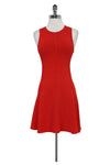 Round Neck Sleeveless Flared-Skirt Dress